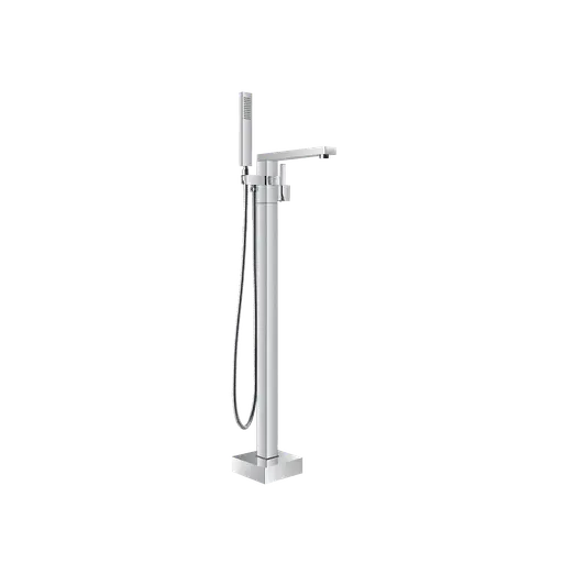 ZS Series Floor Mounted Bathtub Mixer Square Chrome