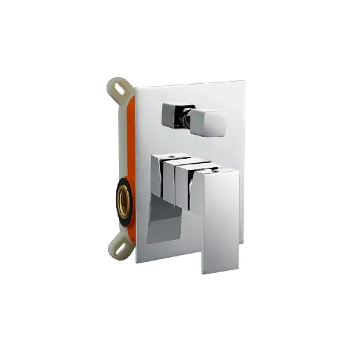 ZS Series Concealed Shower Mixer 2 Way Square Chrome
