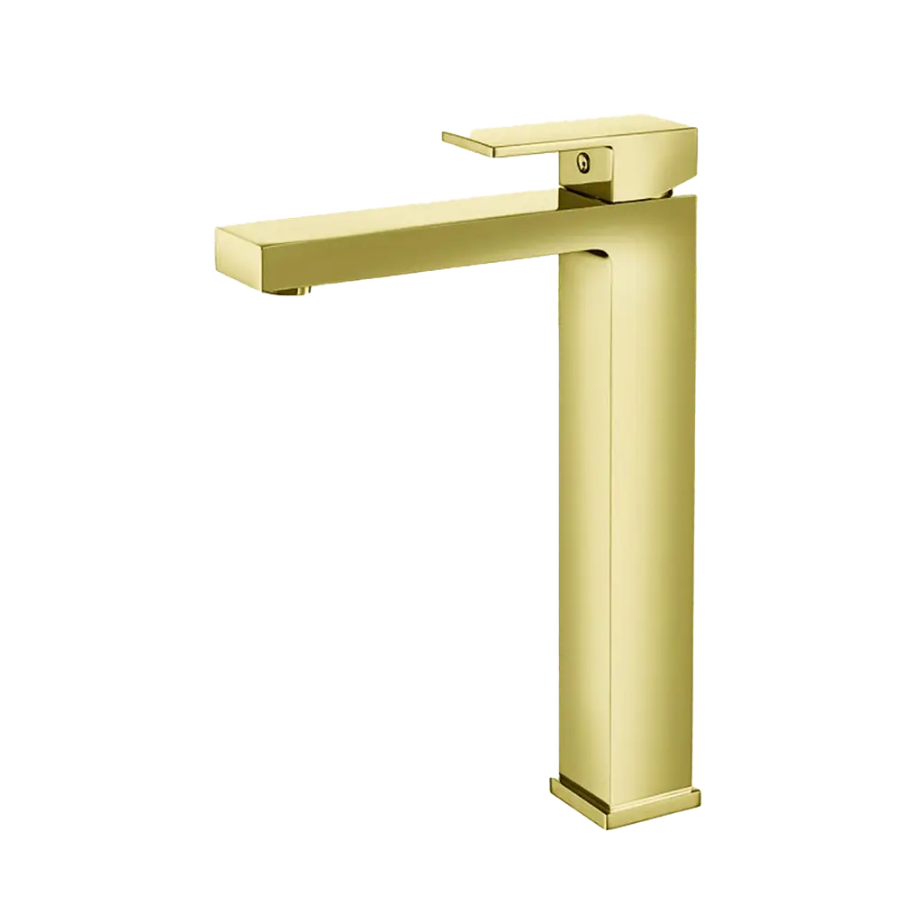 ZS Series Basin Mixer Tall Square Brushed GOLD