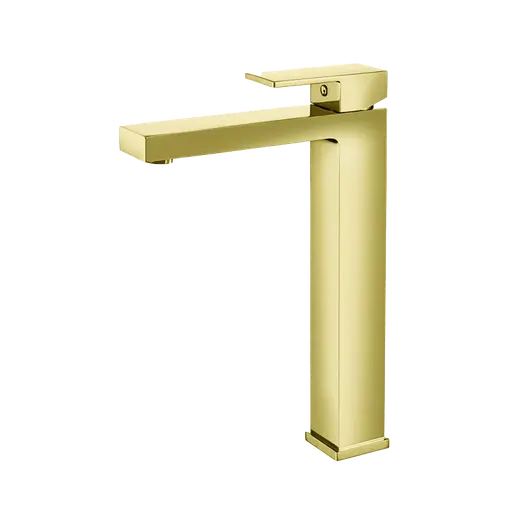 ZS Series Basin Mixer Tall Square Brushed GOLD