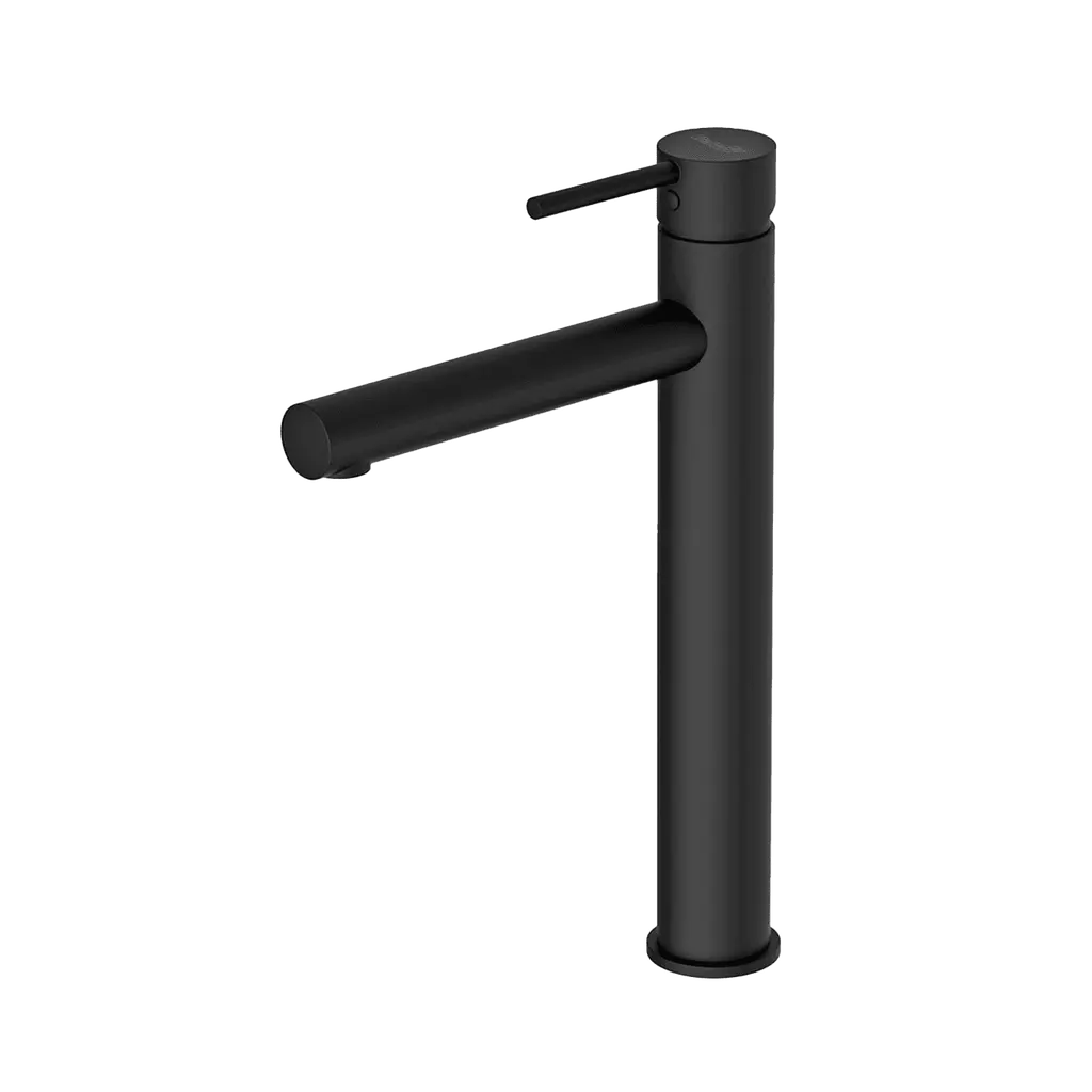 GA Series Basin Mixer Tall Round BLACK