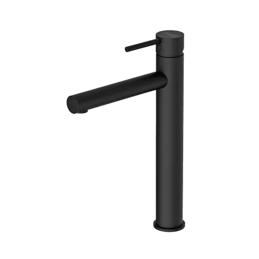GA Series Basin Mixer Tall Round BLACK