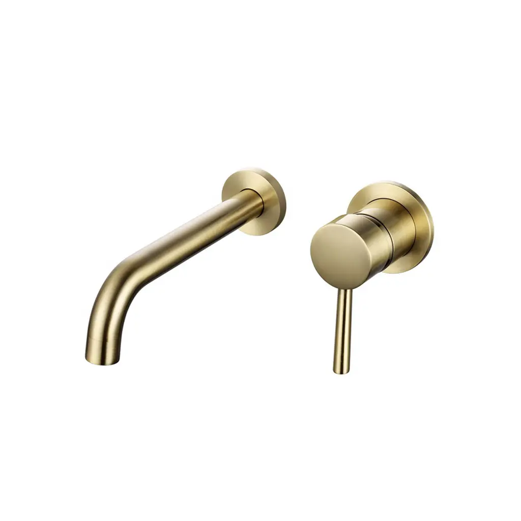 GA Series Concealed Basin Mixer Round Brushed GOLD