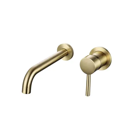 GA Series Concealed Basin Mixer Round Brushed GOLD