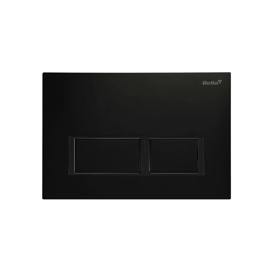 Dual Flush Actuator Plate Square Black