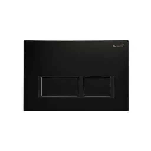 Dual Flush Actuator Plate Square Black