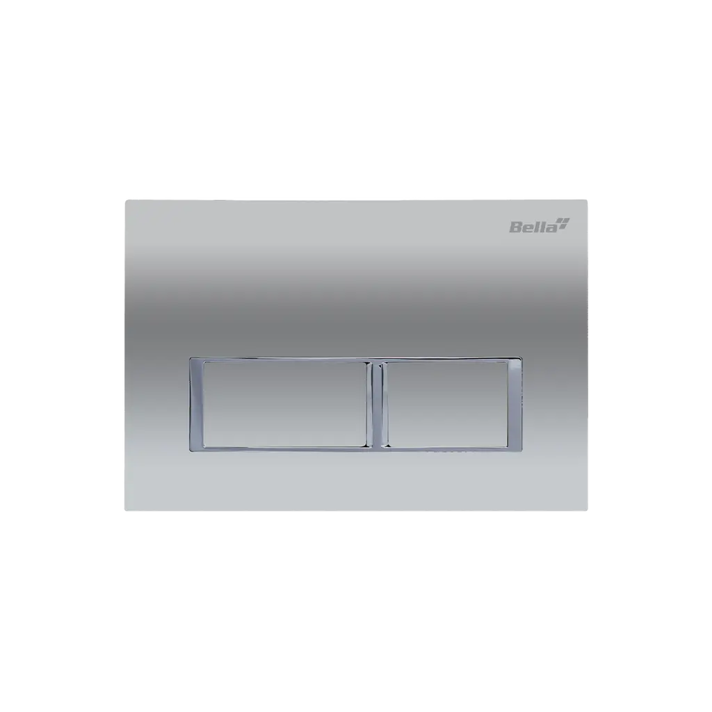 Dual Flush Actuator Plate Square Chrome