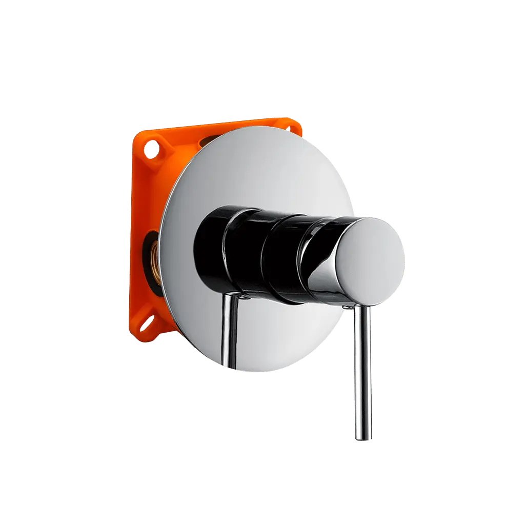 GA Series 1 Way Concealed Shower Mixer Round Chrome