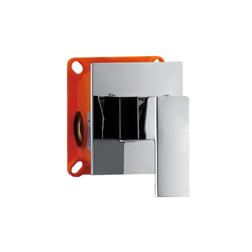 ZS Series Concealed Shower Mixer 1 Way Square Chrome
