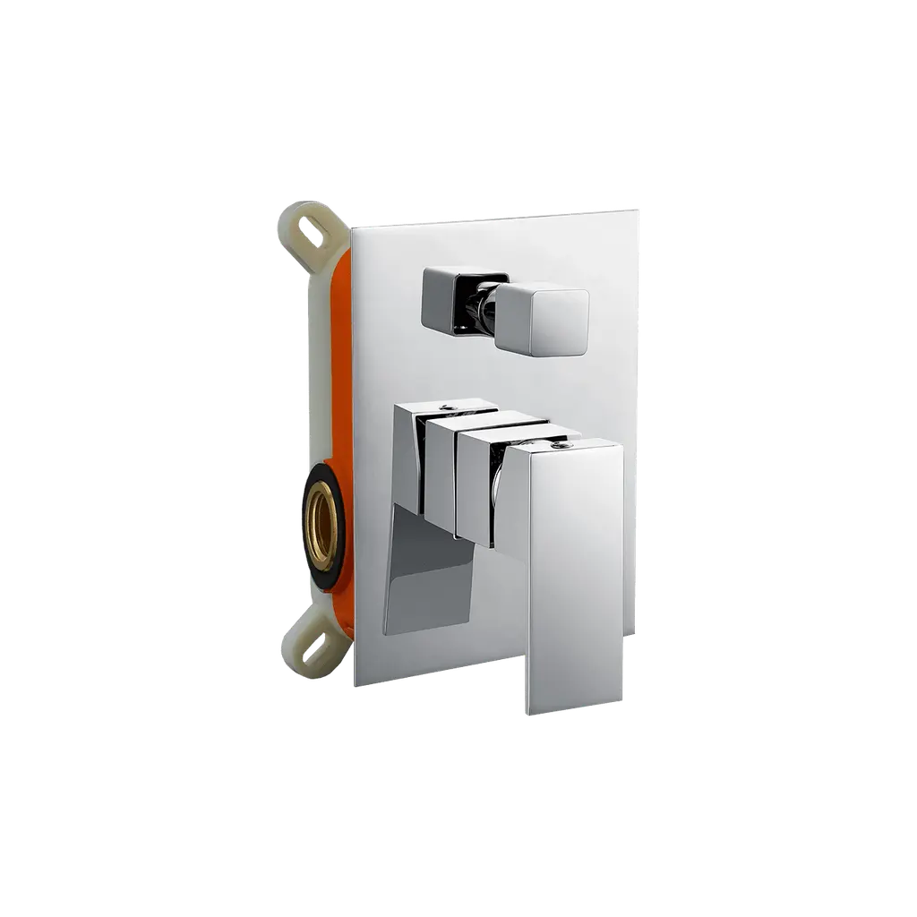 ZS Series Concealed Shower Mixer 3 way Square Chrome