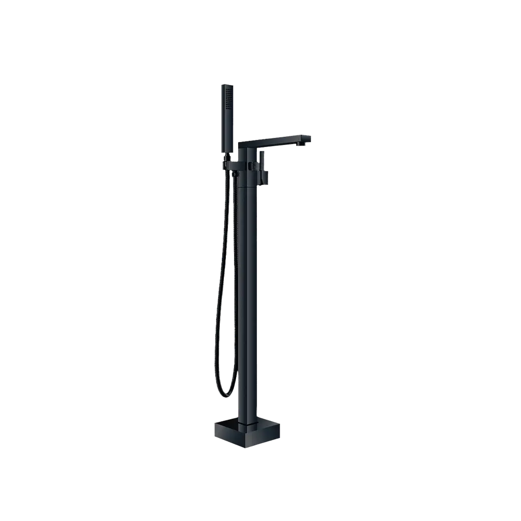ZS Series Floor Mounted Bathtub Mixer Square BLACK