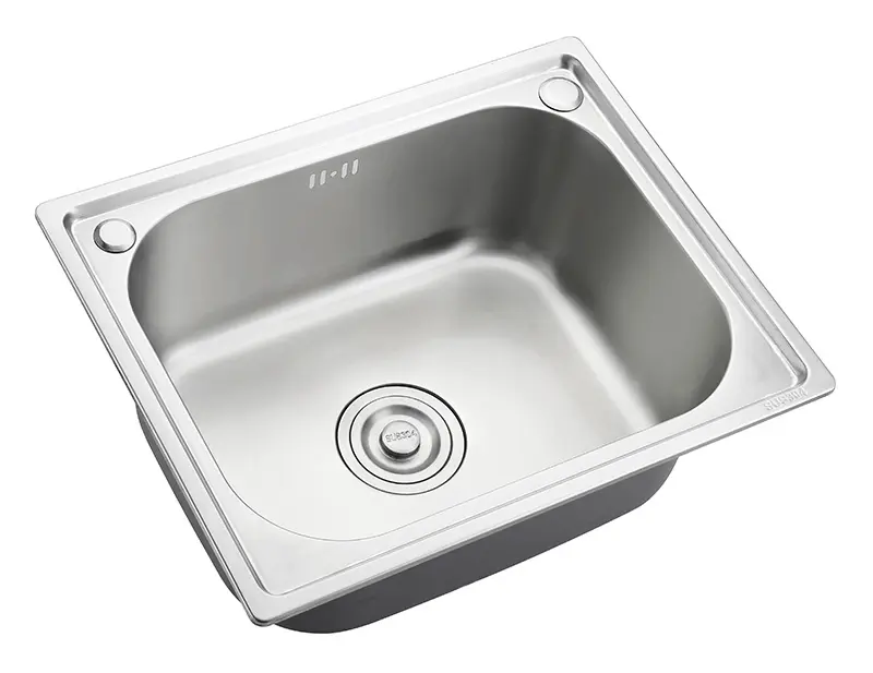 Single Bowl Kitchen Sink With Corner Mixer Hole
