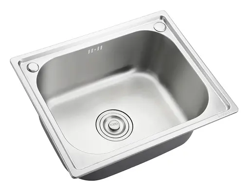 Single Bowl Kitchen Sink With Corner Mixer Hole