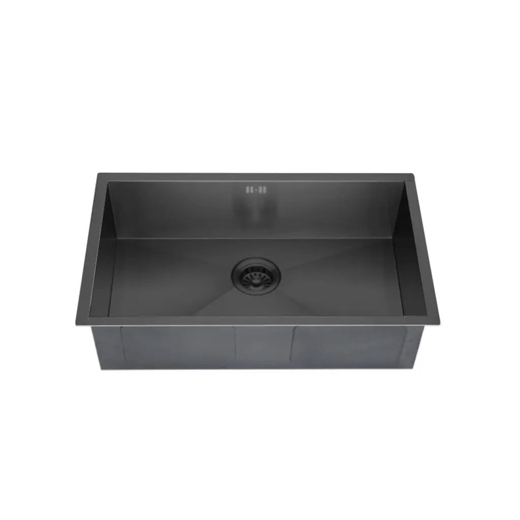 Single Bowl Kitchen Sink w/o Mixer Hole Black