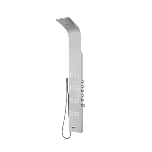 Shower Panel Brushed Chrome