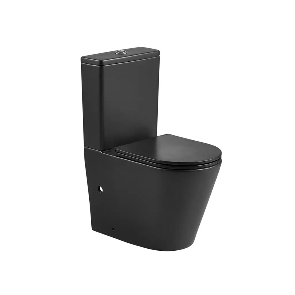 Two Piece WC With UF Cover Black