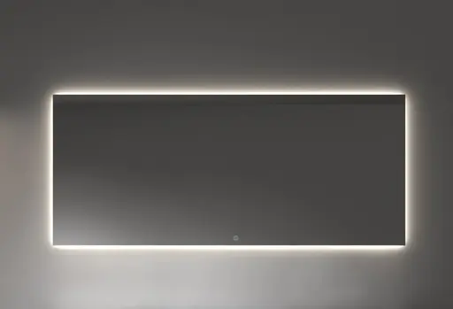 Wall LED Mirror with Back Aluminium Frame