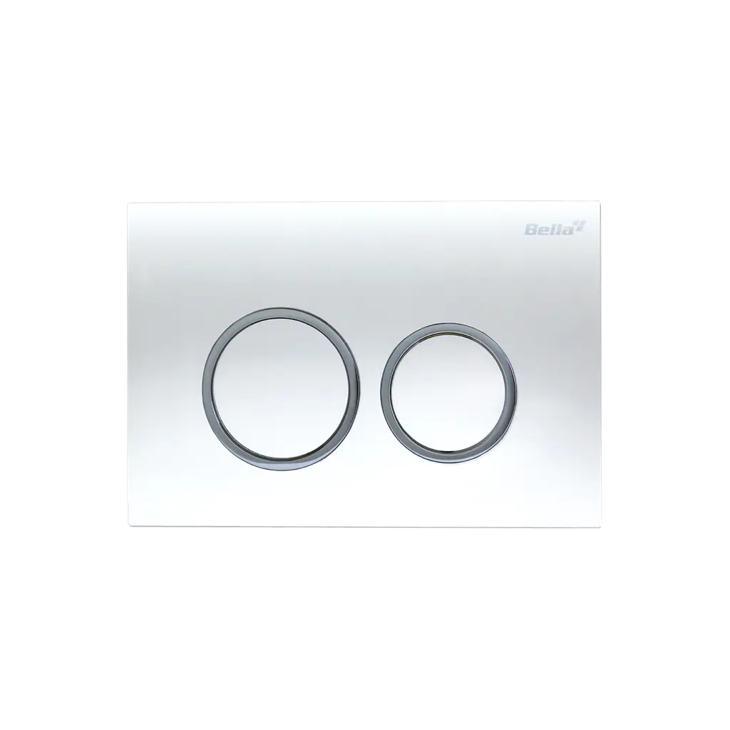 Dual Flush Actuator Plate Round Chrome