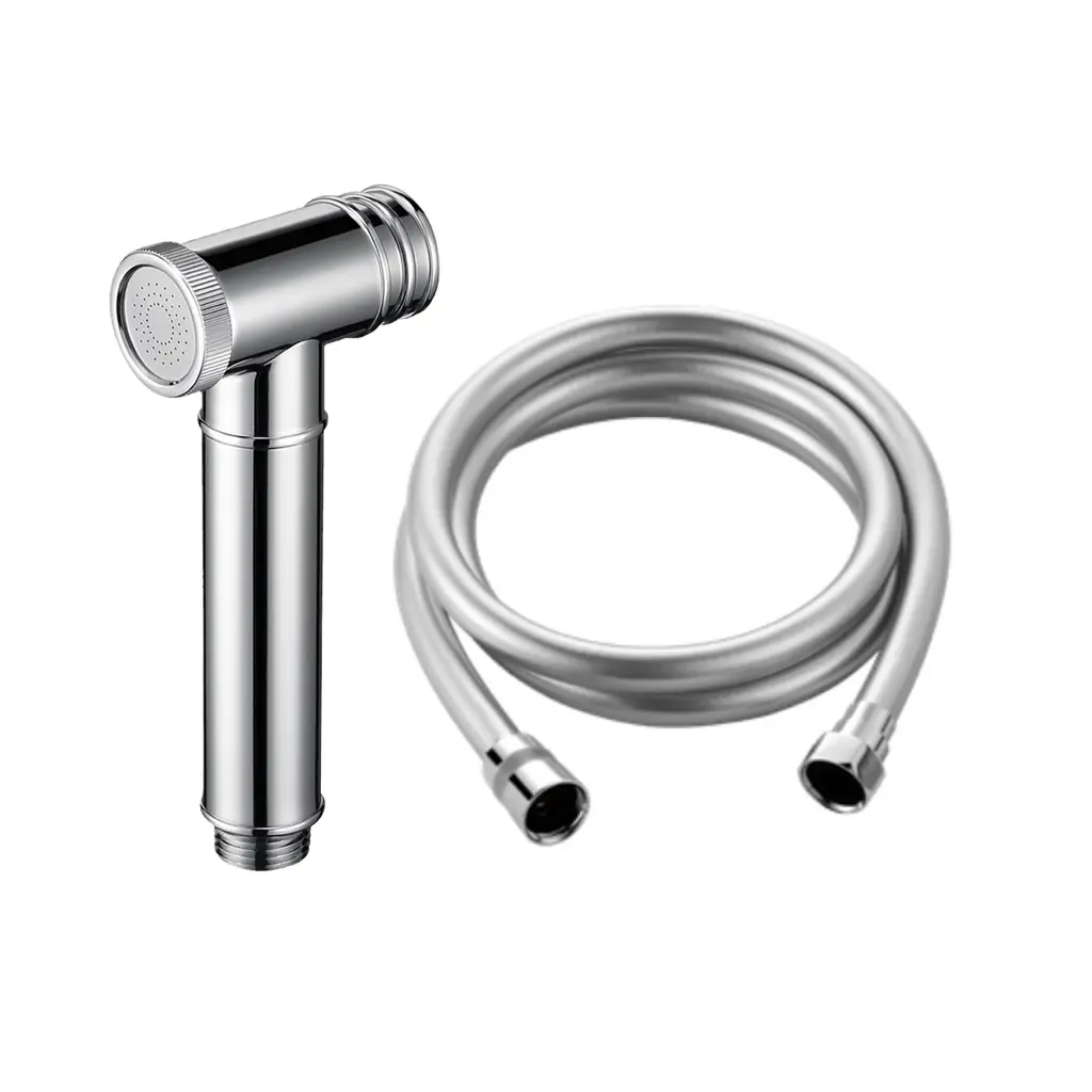 Shattaf Brass Round Chrome With PVC Hose