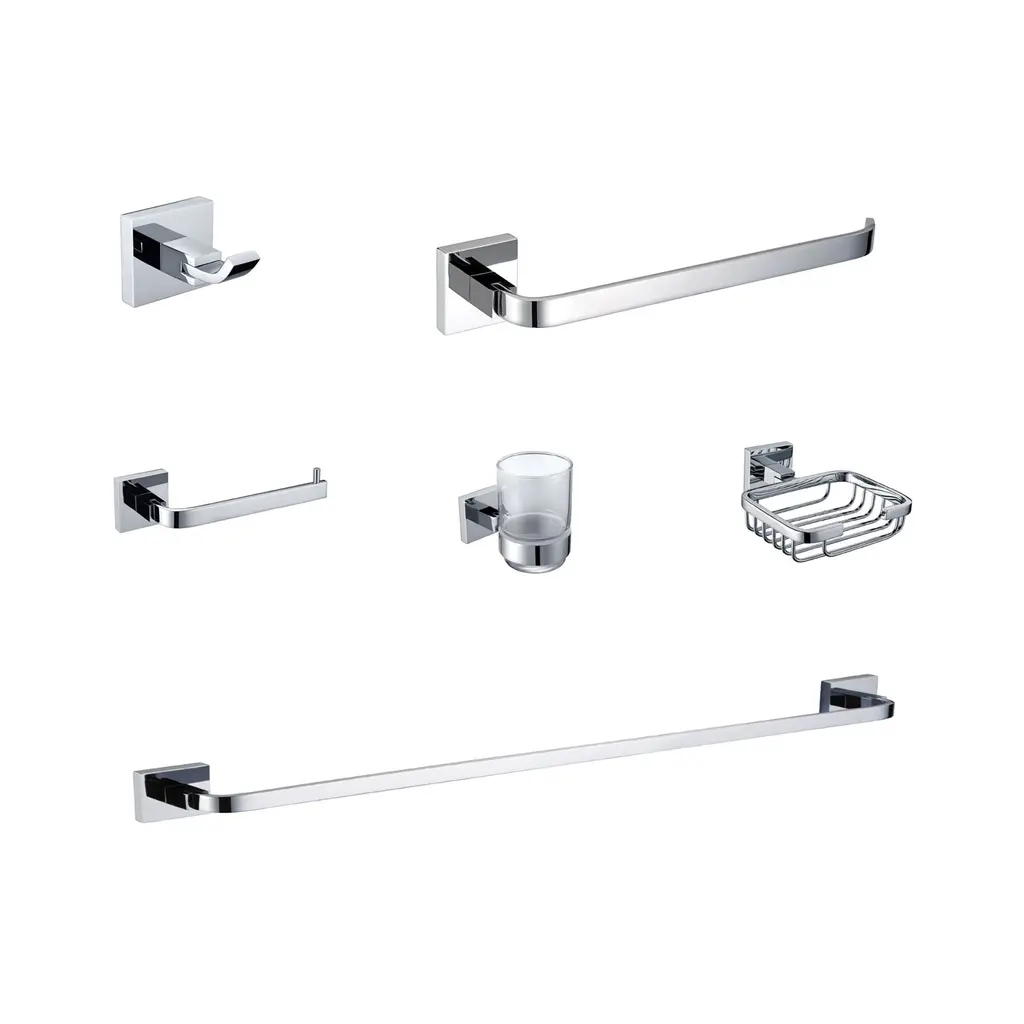 ZS Series 6pc BRASS Bathroom Set from Bella ZS Series