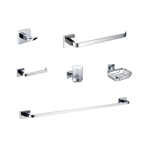 ZS Series 6pc BRASS Bathroom Set