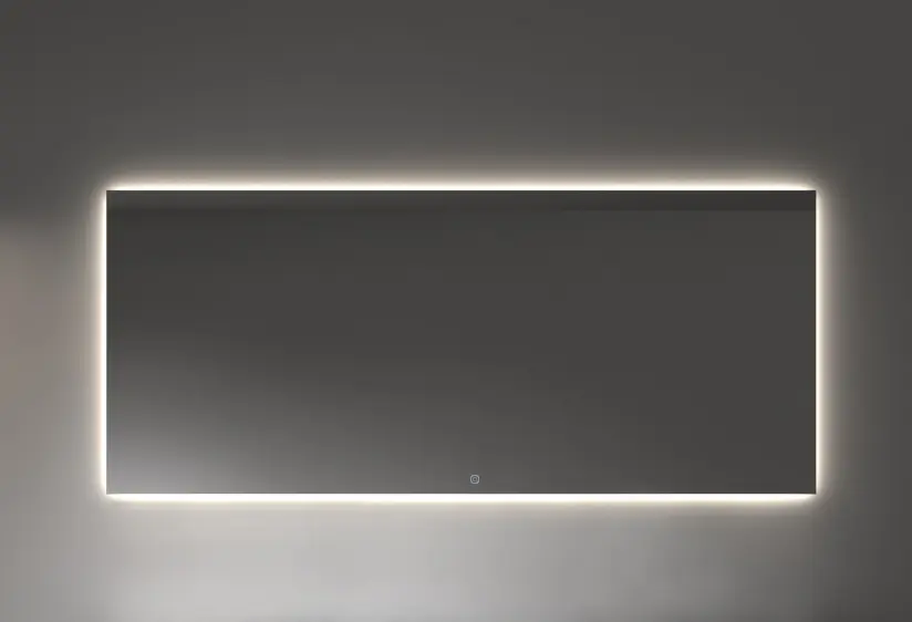 Wall Plain Mirror with Back Aluminium Frame