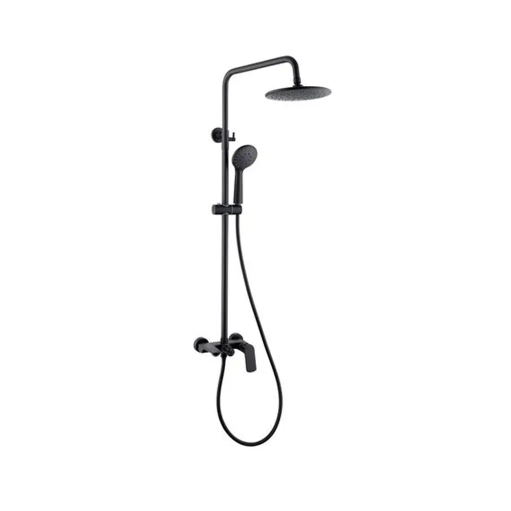 SL Series Shower Mixer Column Set Black