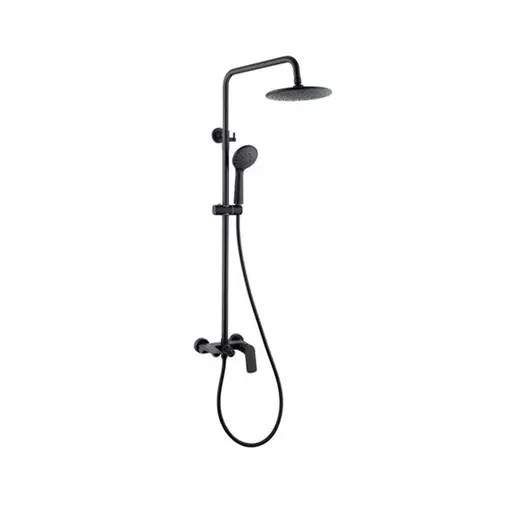 SL Series Shower Mixer Column Set Black