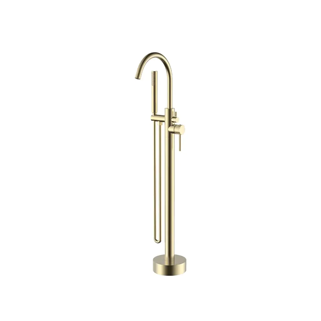 LP Series Floor Mounted Bathtub Mixer Brushed Gold