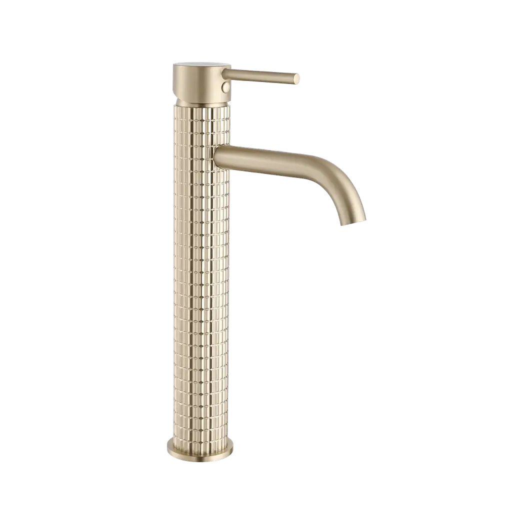 LP Series Basin Mixer Tall Brushed Gold