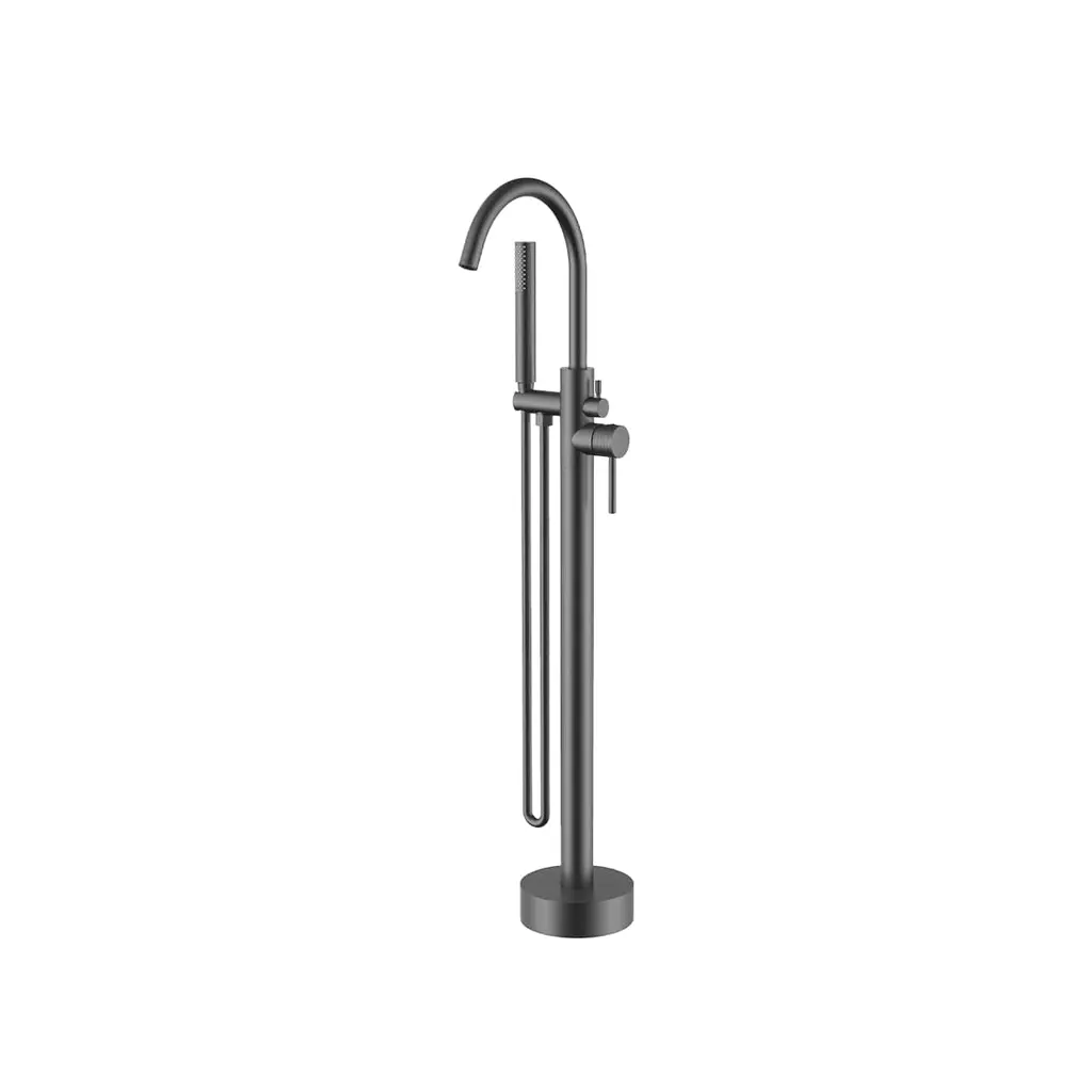 LP Series Floor Mounted Bathtub Mixer Gun Metal