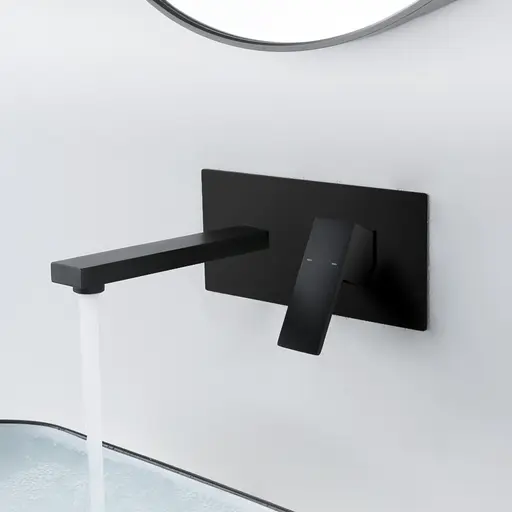 ZS Series Concealed Basin Mixer Square Black