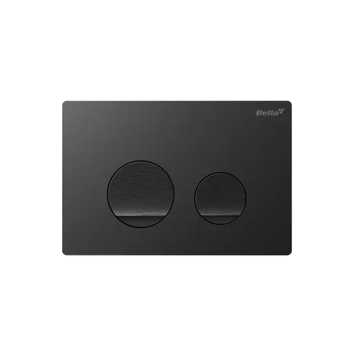 Dual Flush Actuator Plate Round Black