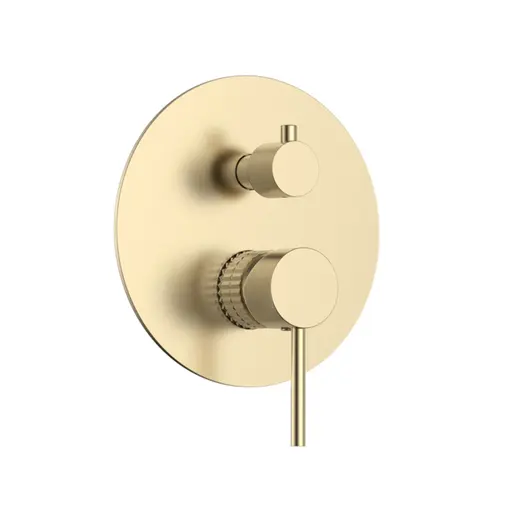 LP Series 3 Way Concealed Shower Mixer Brushed Gold