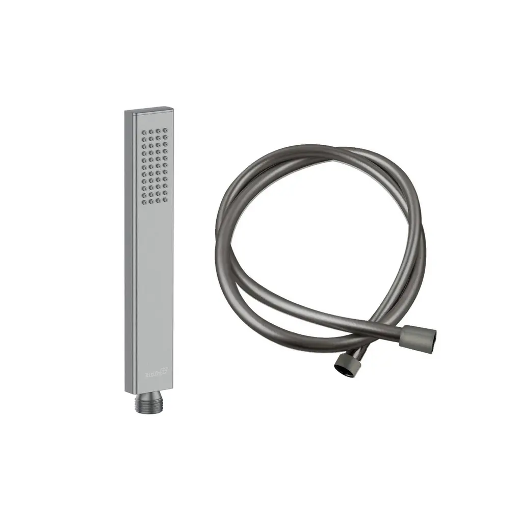 Hand Shower Square Brass Gun Metal