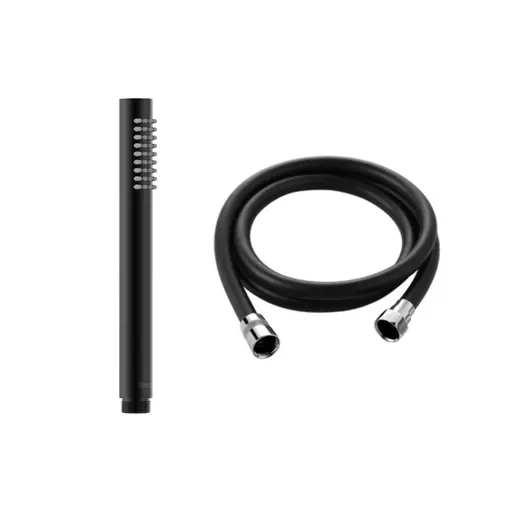 Hand Shower Round Brass Black