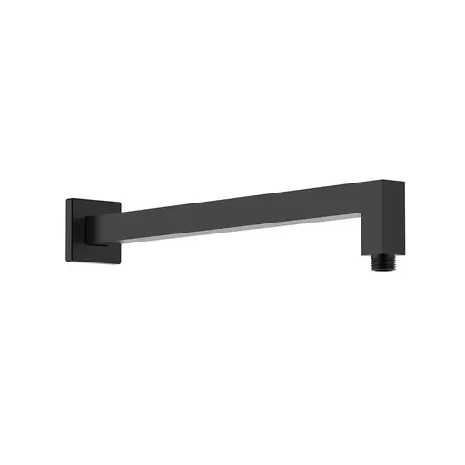 Shower Arm Square Brass Black