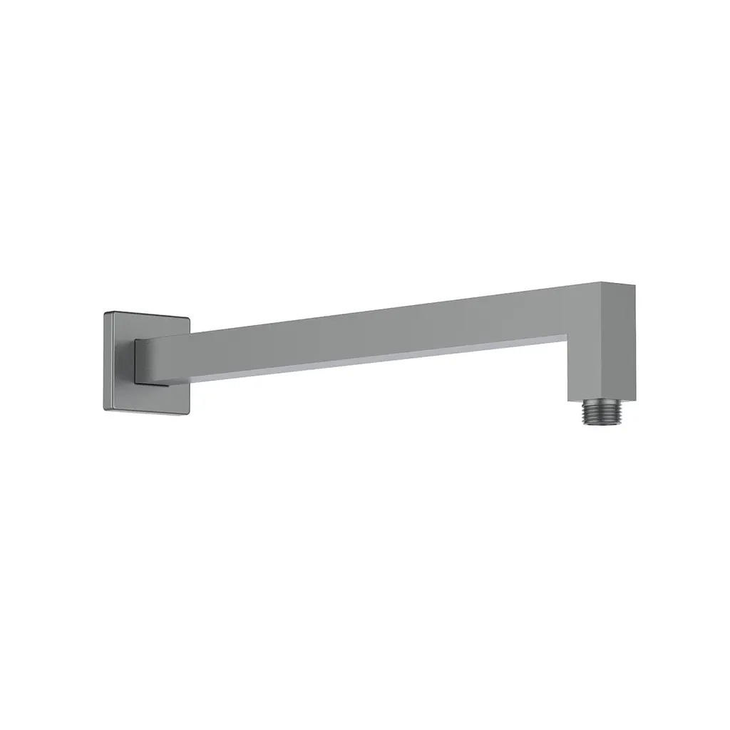 Shower Arm Square Brass Gun Metal