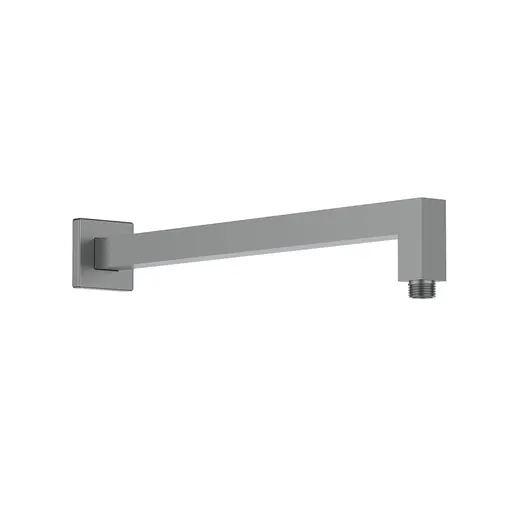 Shower Arm Square Brass Gun Metal