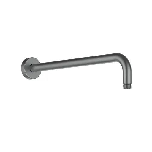 Shower Arm Round Brass Gun Metal
