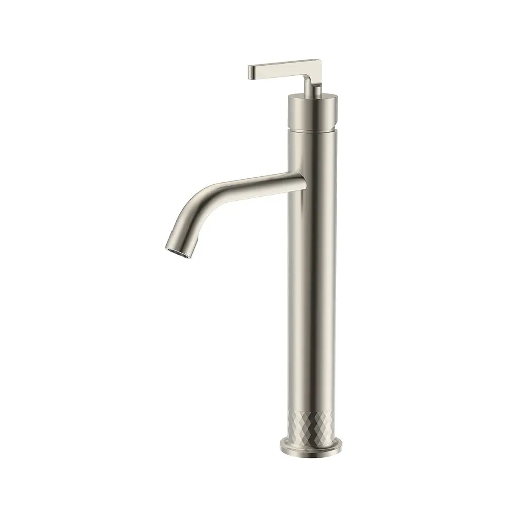 QV Series Basin Mixer Tall Brush Nickel