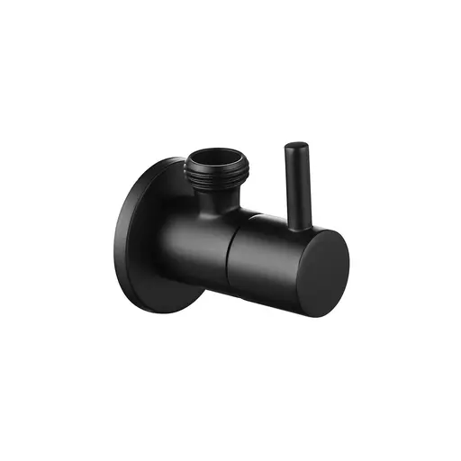GA Series Angle Valve Round Black
