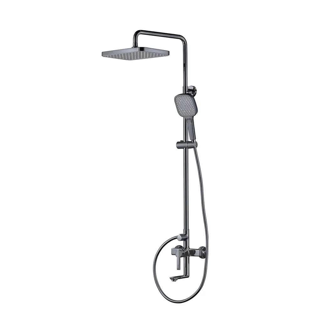 Shower Mixer Column Set Gun Metal