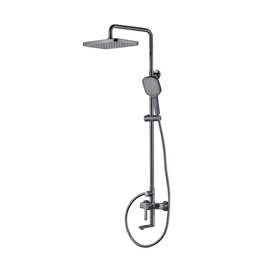 Shower Mixer Column Set Gun Metal