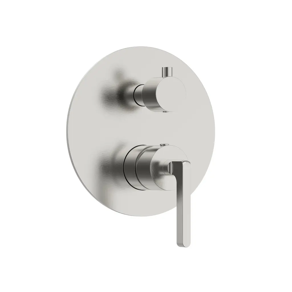 2 Way Concealed Shower Mixer Brushed Nickel