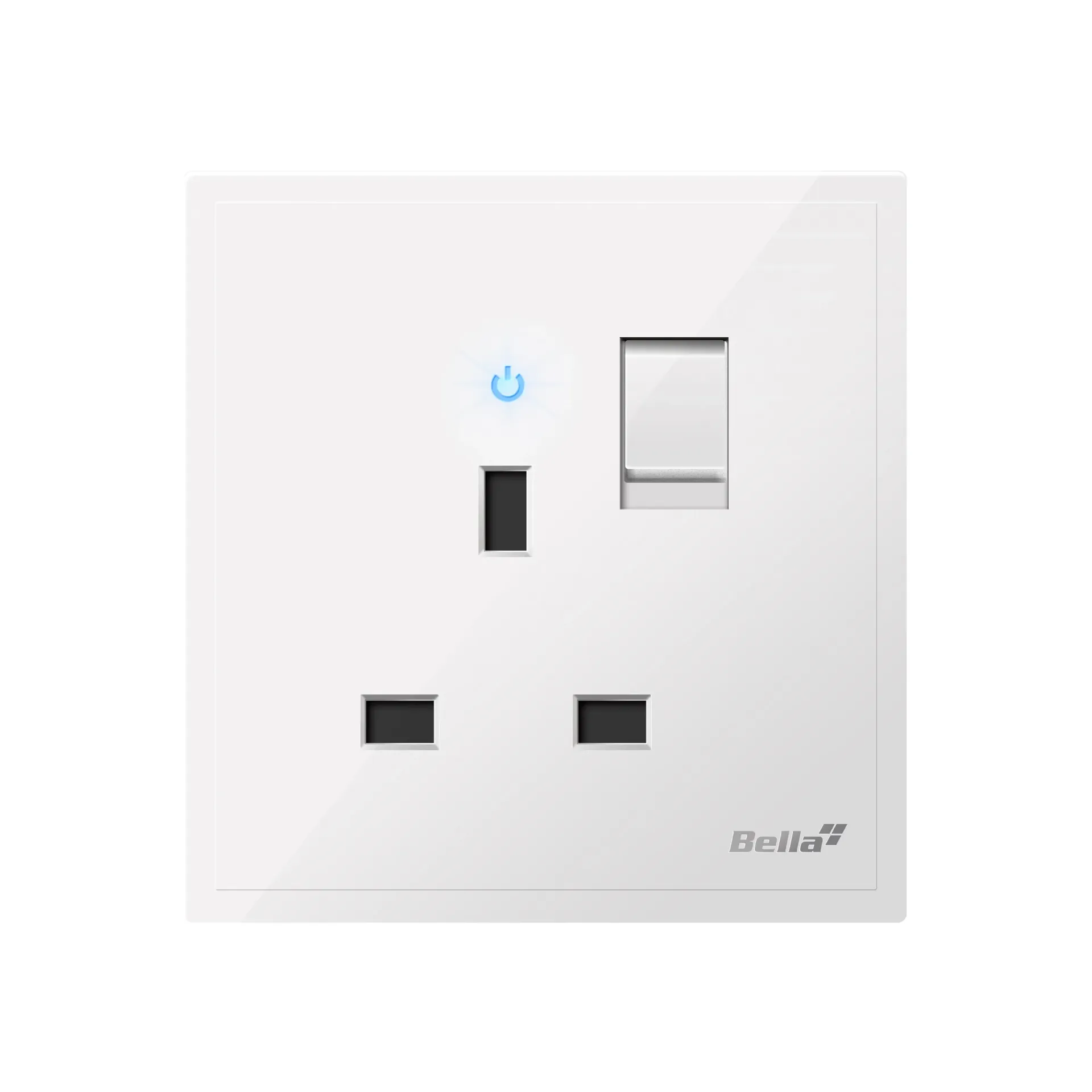 Dynamo 13A Single Switched Socket With Neon