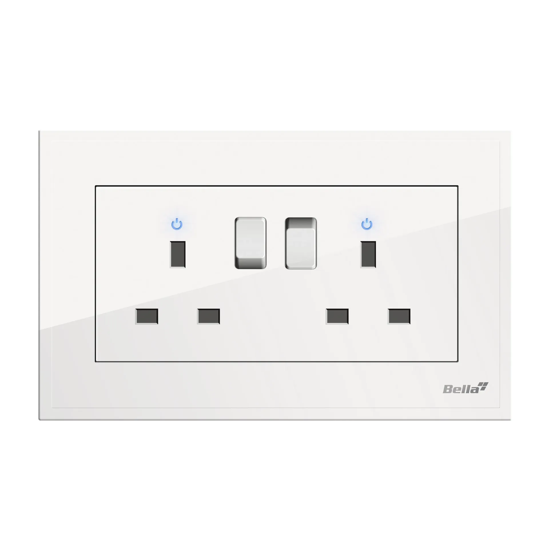 Dynamo 13A Twin Socket With Switch & LED Indicator