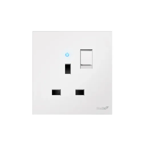 Vantage 13A Single Switched Socket With Neon