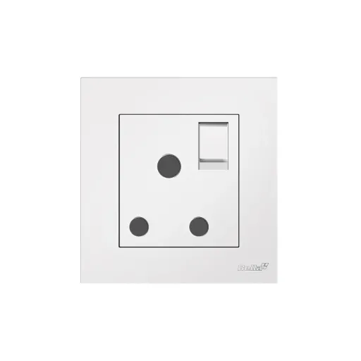 Vantage 15A 3 Round Pin Switched Socket