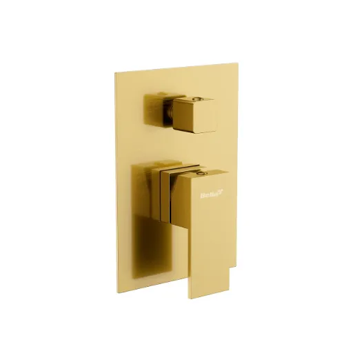 Square Exposed Part Kit Brushed Gold